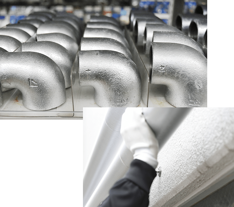 サニタリー配管の施工